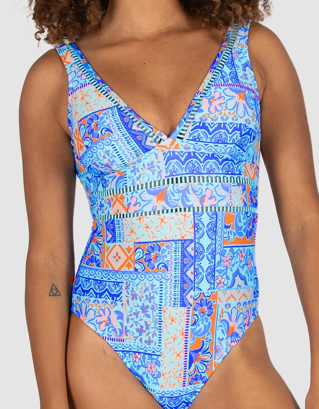 Baku Swimwear - Tulum Longline One Piece Swimsuit