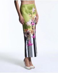 Muma World - Mixed Floral Canopy Beaded Column Skirt
