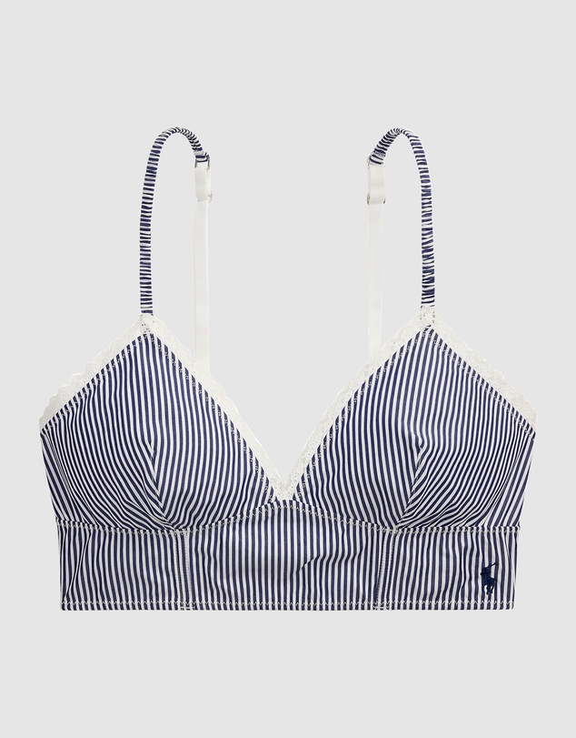 Polo Ralph Lauren - Shirting Stripes Cotton Bustier Longline Bralette