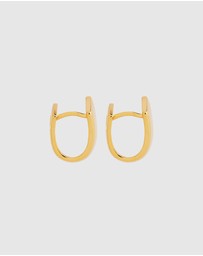 Najo - Versailles Yellow Gold Huggie Earrings