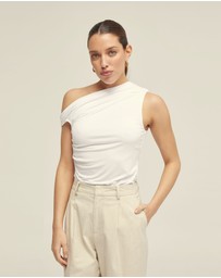 Oxford - Becca Half Lined Jersey Top