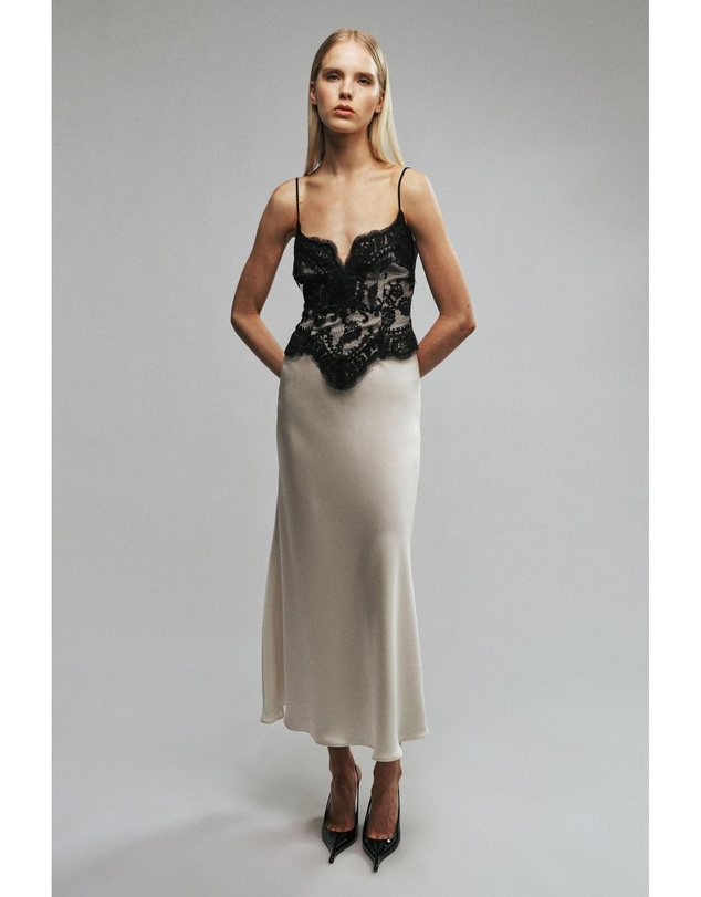 Bardot - Ravinia Lace Bodice Midi Dress
