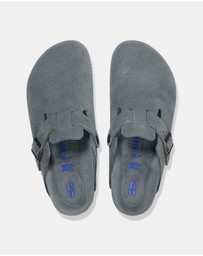 Birkenstock - Boston SFB Tonal Footbed Suede Leather Narrow - Unisex