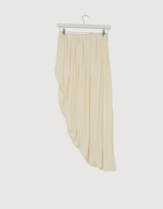 Revibe - Repaired Minima Esenciales Rue Jersey Asym Gathered Midi Skirt - AU 8