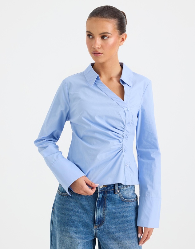 Calli - Caden Asymmetrical Button Through Shirt
