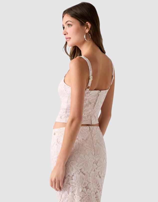 GUESS - Katrina Lace Cropped Bralette Top