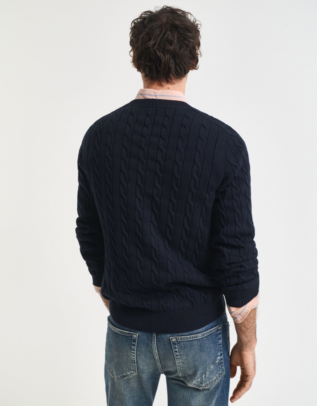 Gant - Cotton Cable Crew Neck Knit