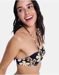 Roxy - Womens Nostalgic Feel Underwire Bandeau Bikini Top