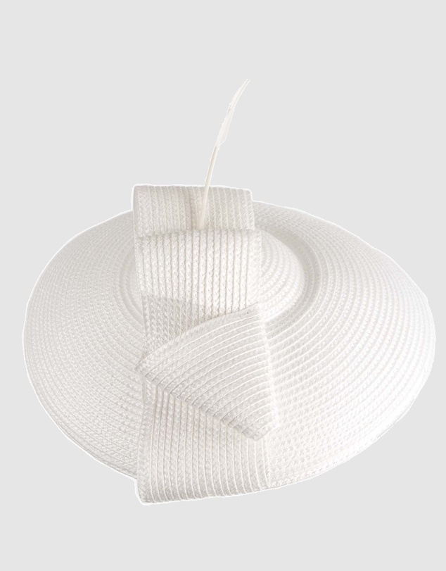 Max Alexander - Saucer White Racing Fascinator Hat