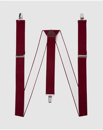 Buckle - Australian Made Plain Y Back Braces. 35mm width.