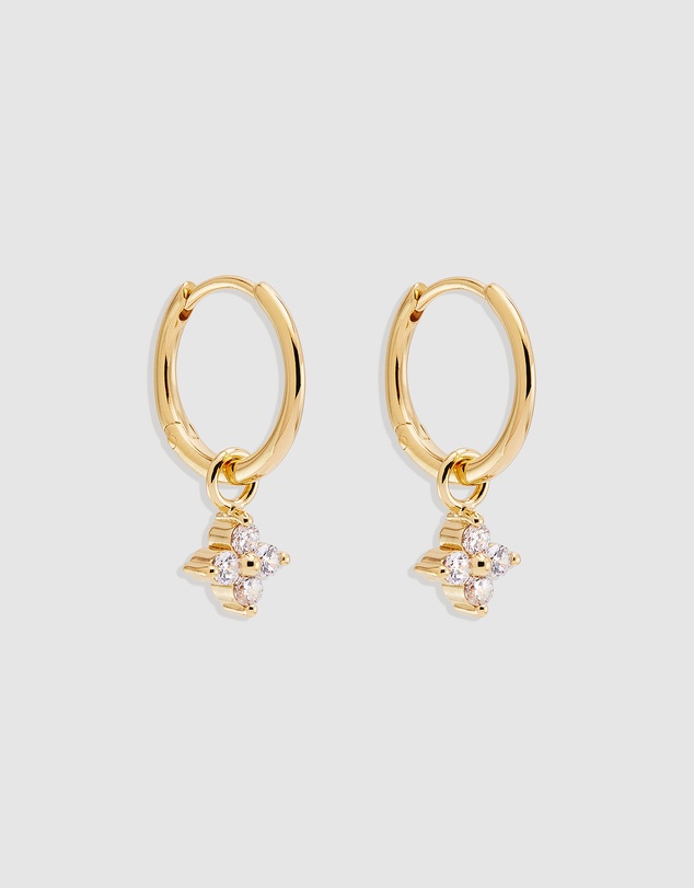 By Charlotte - Crystal Bloom Hoops
