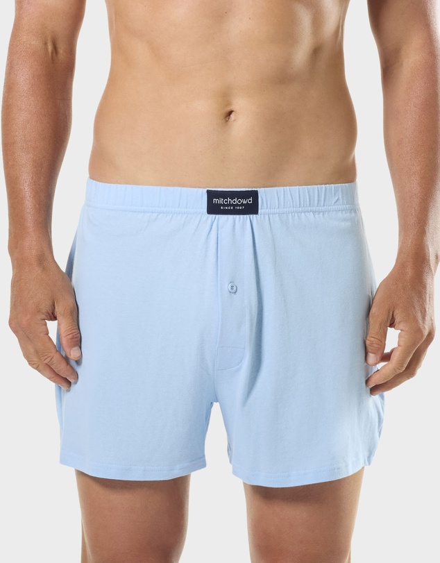 Mitch Dowd - Mens Cotton Knit Boxer Shorts 3 Pack - Multi