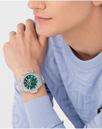 Philipp Plein - Plein Chrono Royal - Silver-Tone with 46mm Green Dial