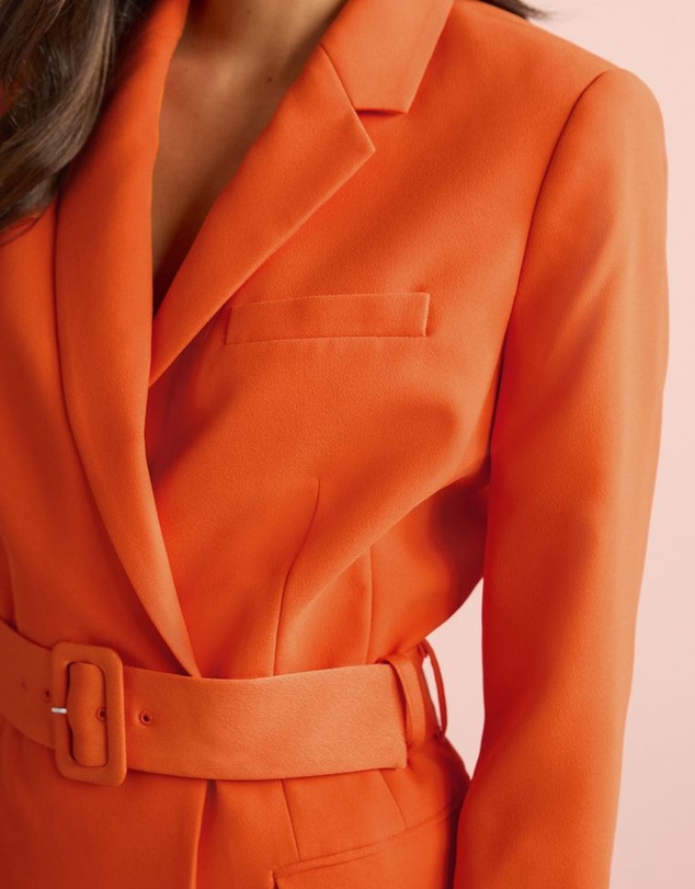 NEXT - Tailored Long Sleeve Belted Blazer Dress
