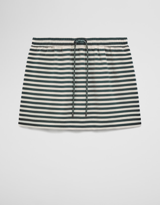 Country Road - Australian Cotton Blend Stripe Jersey Skirt