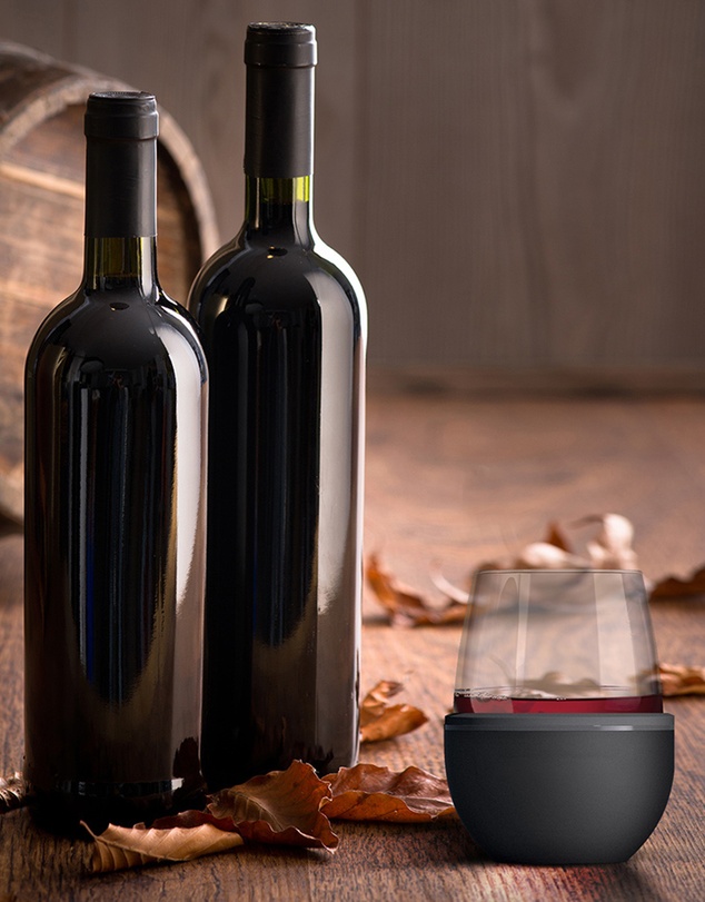Asobu - Asobu Insulated Wine Kuzie, Black