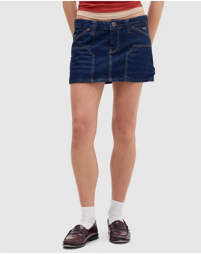 BDG By Urban Outfitters - Carpenter Denim Mini Skirt