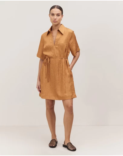 Minima Esenciales - Roma Crinkle Shirt Dress