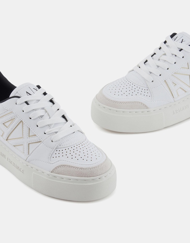 Armani Exchange - Kurt Low Cut Suede Sneakers