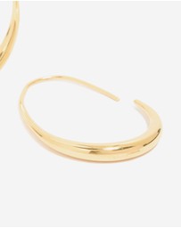 Lovisa - Waterproof Gold Plated Stainless Steel Oval Hoop Earrings