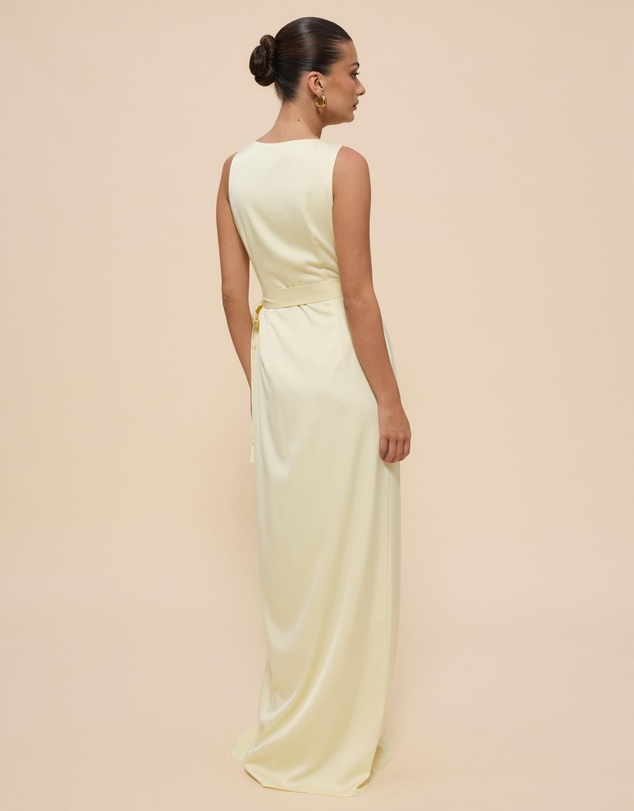 Revibe - Repaired CHANCERY Lani Sleeveless Wrap Maxi Dress - AU 12