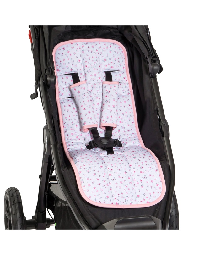 All 4 Ella - Ice Cooling Pram Liner Pink Petals