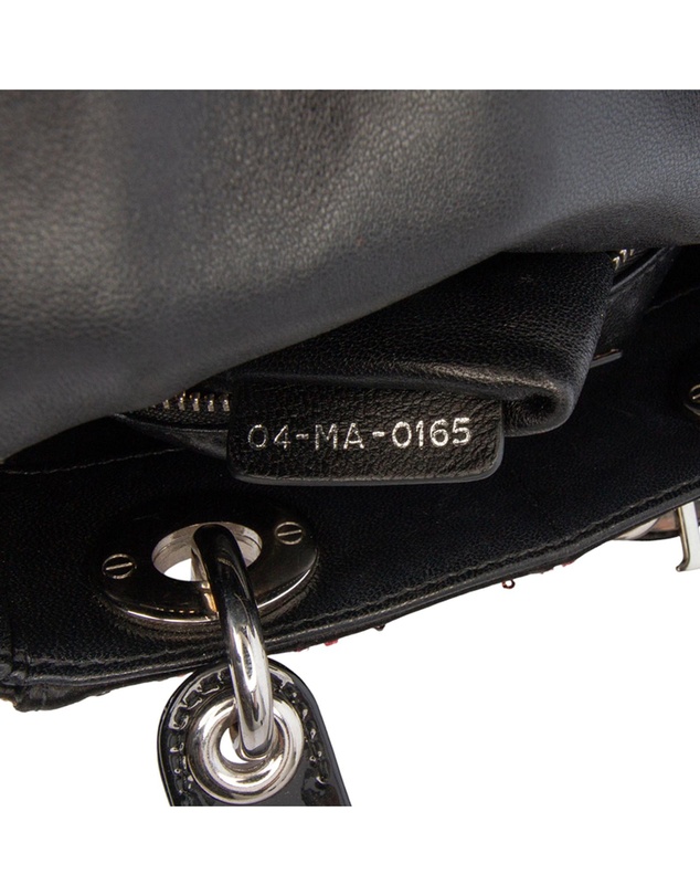 Pre-Loved by Azura Reborn - Pre-Loved Mini Patent Sequined Lady Dior