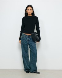 AERE - Yali Cotton Cashmere Blend Top