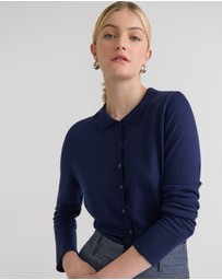 Oxford - Edwina Silk Blend Polo Collar Knit