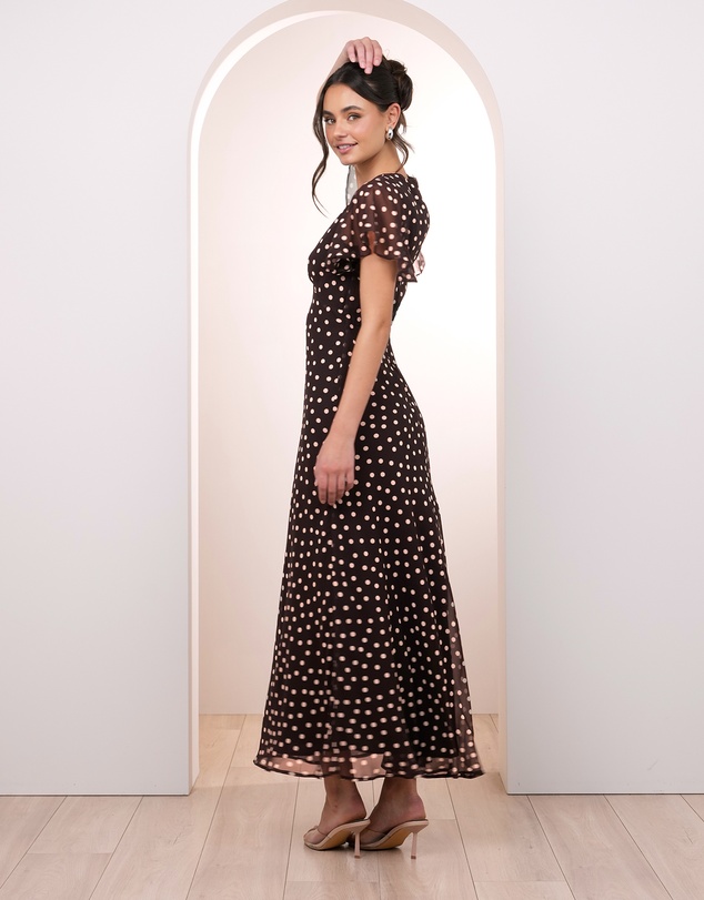 Pilgrim - Avery Flutter Sleeve Maxi