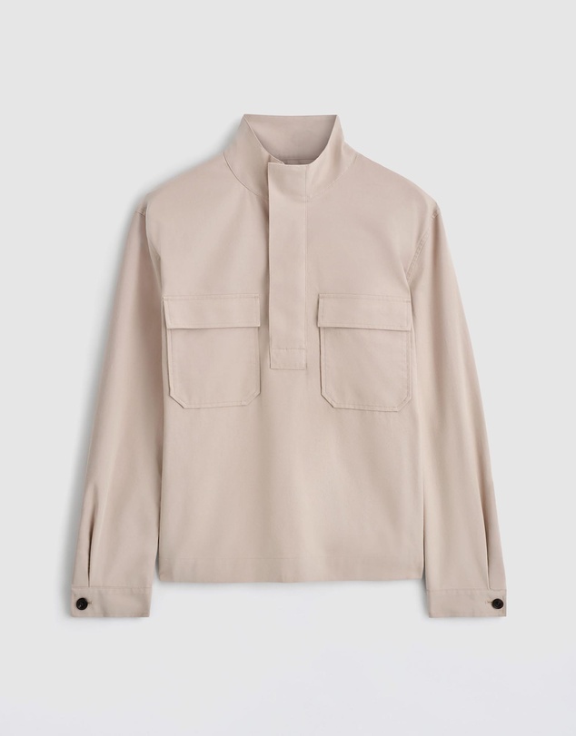 COS - Cotton-Twill Half-Zip Overshirt