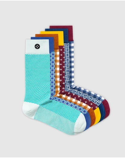 Sockdaily - Daylight 6 Pack Crew Socks