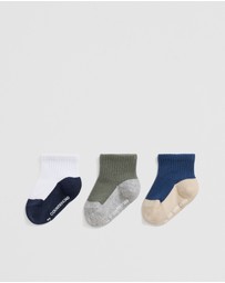 Country Road - Quarter Crew Sock Pack Of 3