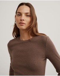 Witchery - Crew Rib Long Sleeve Top