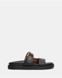 Tommy Hilfiger - Leather Sporty Mules - Women's