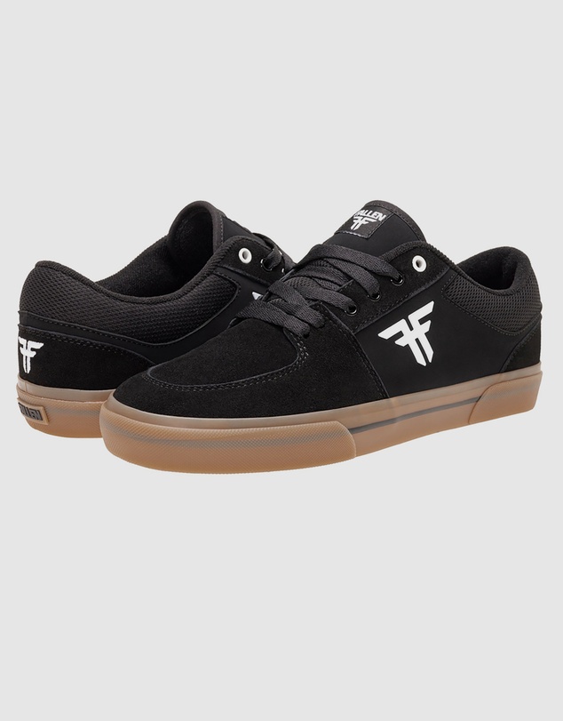 Fallen Footwear - Fallen Footwear Men Patriot Vulcanised Sole Gum Shoes Black/White