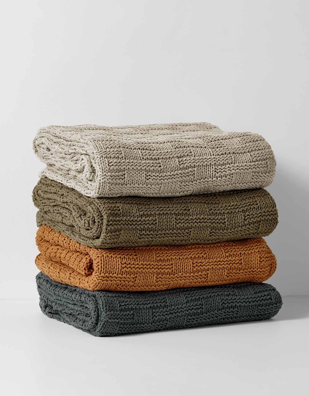 Aura Home - Basket Weave Throw