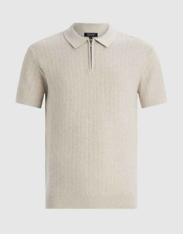 Tarocash - Darius Zip Knit Polo