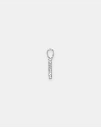 Zoe Olivia - 9K White Gold Lab Grown Diamond Initial K Pendant