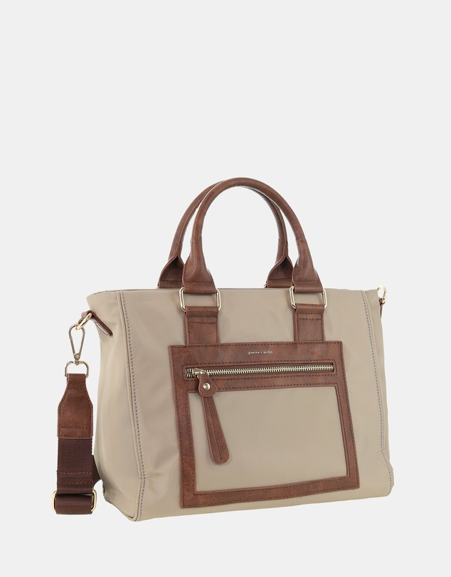 Pierre Cardin - Pierre Cardin RFID Lightweight Nylon Mini Tote with Crossbody