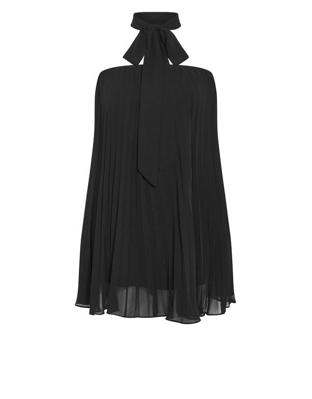 City Chic - Aida Strapless Pleat Mini Dress - black