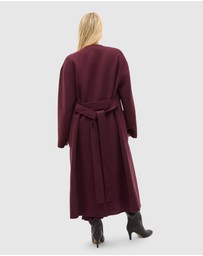 Seed Heritage - Wool Blend Collarless Coat