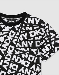 DKNY - Logo Short Sleeve T-Shirt - Kids-Teens