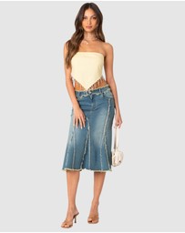 EDIKTED - Chandelier Beaded Triangle Top