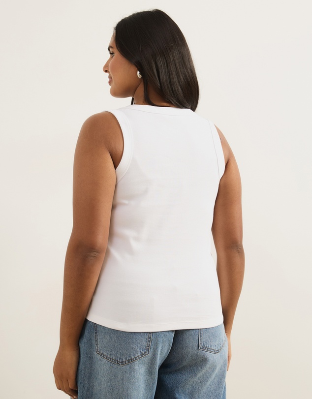 Atmos&Here Curvy - Organic Cotton Scoop Tank