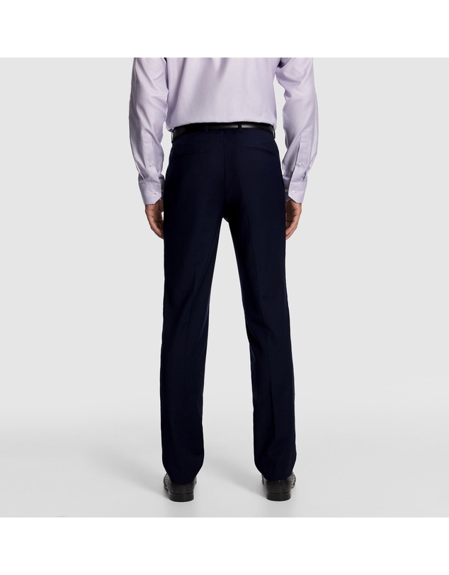 yd. - Atlas Wool Blend Slim Dress Pant