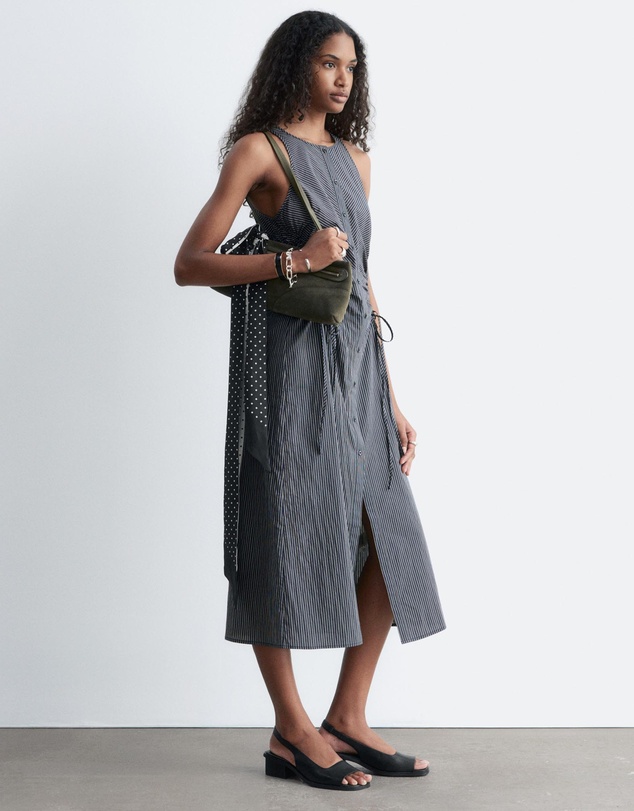 & Other Stories - Sleeveless Drawstring Midi Dress
