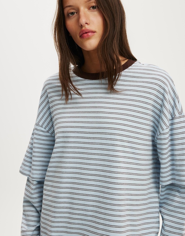 Cotton On - Boxy Double Layer Long Sleeve