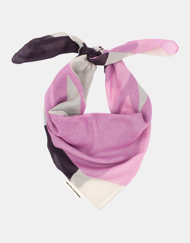 Morgan & Taylor - Fern Large Scarf in Purple & Pink