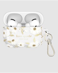 Kate Spade - Kate Spade Sunshine Floral with Gold Clip Case for AirPod Pro 3